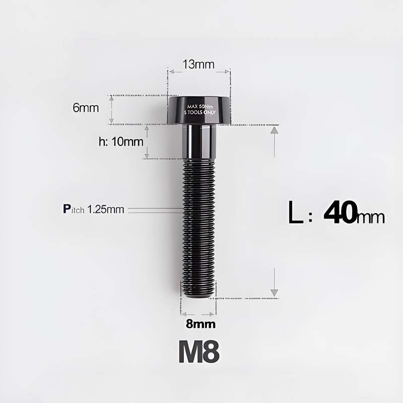 M8x20-45mm Titanium Anti-Theft Crab-Fixing Bolt for Brembo 40mm