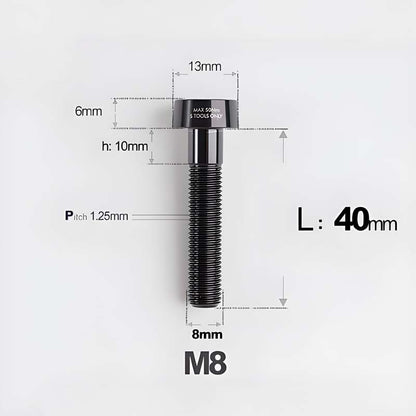 M8x20-45mm Titanium Anti-Theft Crab-Fixing Bolt for Brembo 40mm