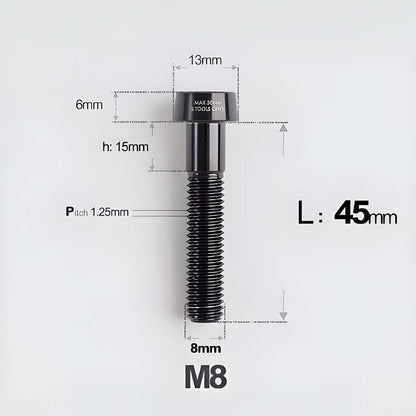 M8x20-45mm Titanium Anti-Theft Crab-Fixing Bolt for Brembo 40mm