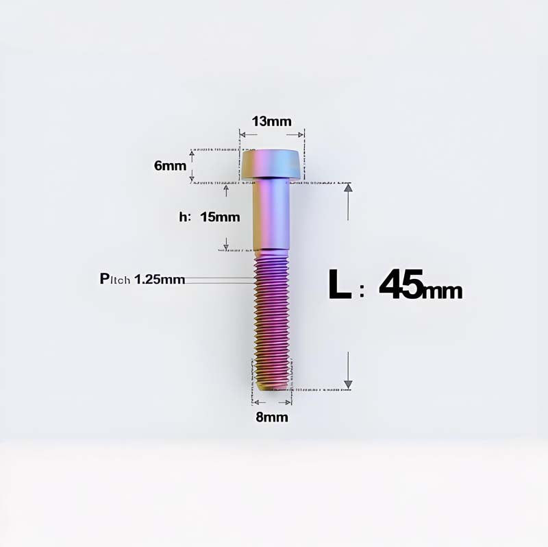 M8x20-45mm Titanium Anti-Theft Crab-Fixing Bolt for Brembo 40mm