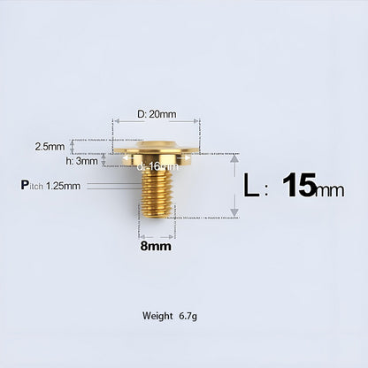 M8x13-48mm Gold Titanium Shoulder Bolts for Motorcycle