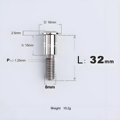 M8x13-48mm Titanium Shoulder Bolts for Motorcycle - TI