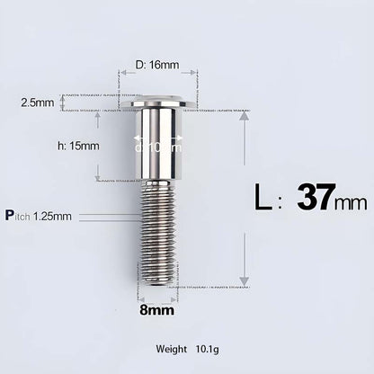M8x13-48mm Titanium Shoulder Bolts for Motorcycle - TI