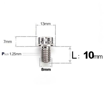 M8 x 10-120MM Titanium Alloy Bolts for Motorcycle