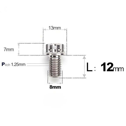 M8 x 10-120MM Titanium Alloy Bolts for Motorcycle