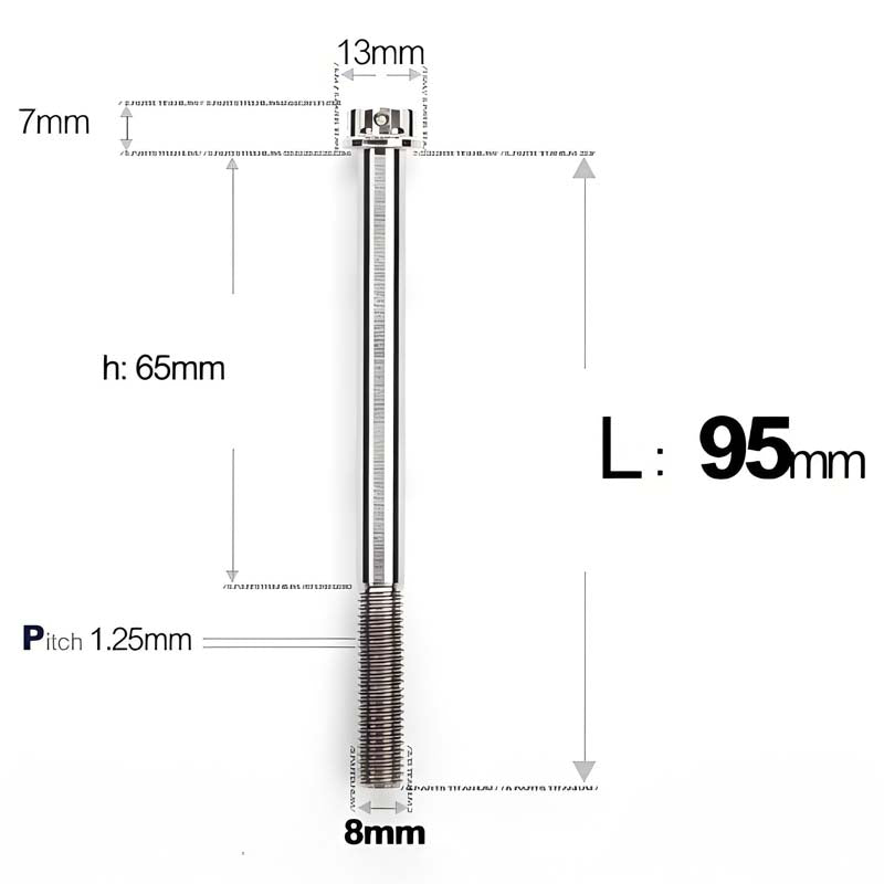 M8 x 10-120MM Titanium Alloy Bolts for Motorcycle
