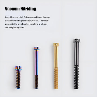 M8 x 10-120MM Titanium Alloy Bolts for Motorcycle