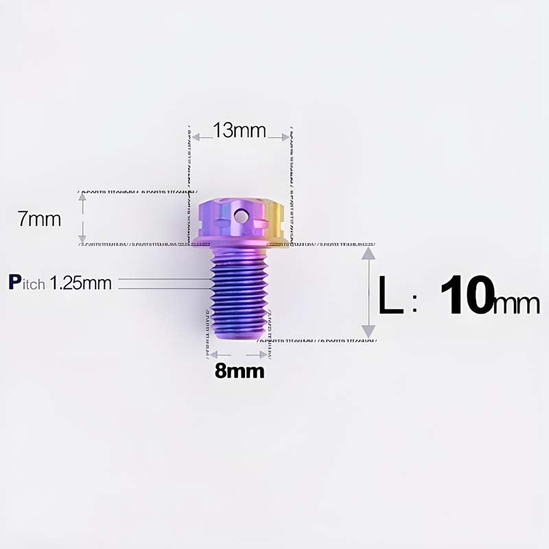 M8x10-120mm T40 Torx Titanium Bolts for Motorcycle