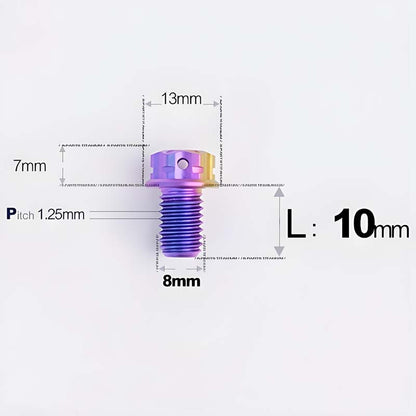 M8x10-120mm T40 Torx Titanium Bolts for Motorcycle
