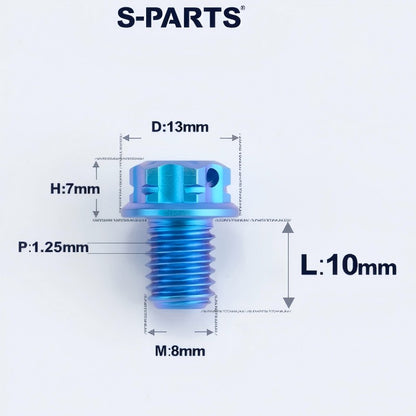 M8x10-120mm T40 Torx Titanium Bolts for Motorcycle