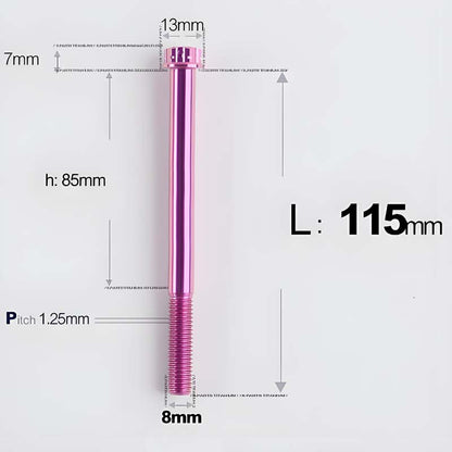 M8x10-120mm T40 Torx Titanium Bolts for Motorcycle