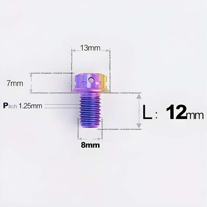 M8x10-120mm T40 Torx Titanium Bolts for Motorcycle