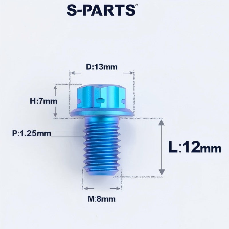 M8x10-120mm T40 Torx Titanium Bolts for Motorcycle