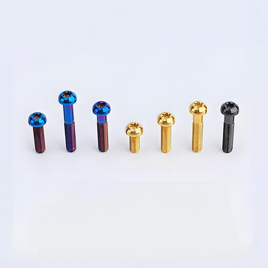 M8x15-50mm Titanium Button Head Bolts for Bicycle & Motorcycle Brake Caliper Fastening