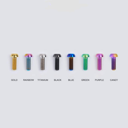 M8x15-50mm Titanium Button Head Bolts for Bicycle & Motorcycle Brake Caliper Fastening