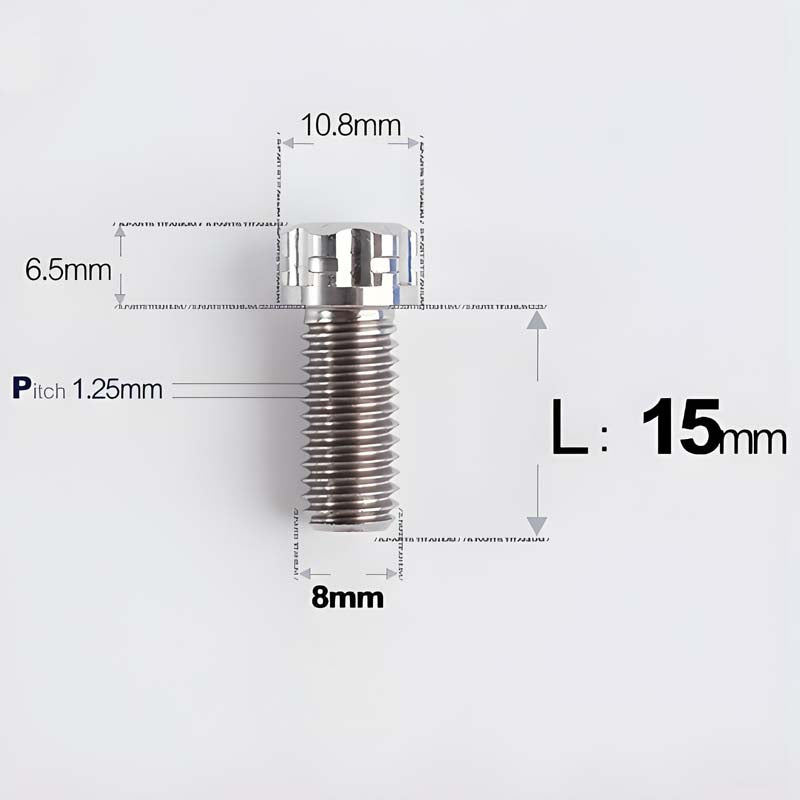 M8x15-45mm Split-Type Titanium Bolts For Bibi Handlebar Base Of Motorcycles & Electric Scooters
