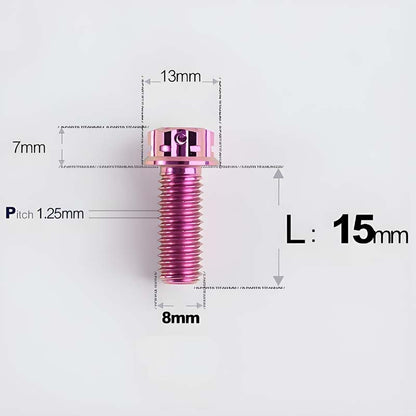 M8x10-120mm T40 Torx Titanium Bolts for Motorcycle