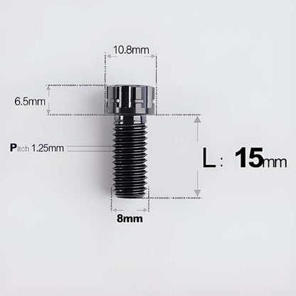 M8x15-45mm Split-Type Titanium Bolts For Bibi Handlebar Base Of Motorcycles & Electric Scooters