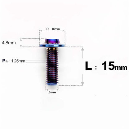 M8x15-50mm Titanium Torx T40 Bolts for Motorcycle