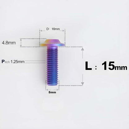 M8x15-50mm Titanium Torx T40 Bolts for Motorcycle