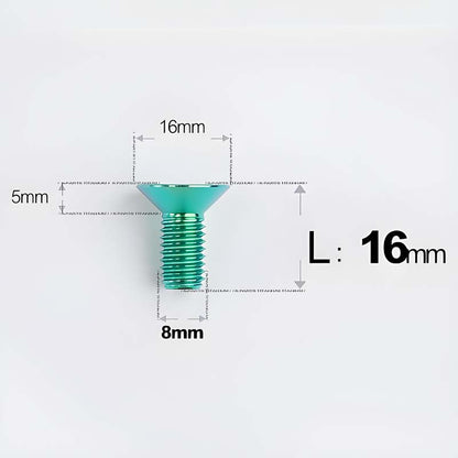 M8x16-85mm Titanium Flat Head Countersunk Bolts For E-bike and Motorcycle