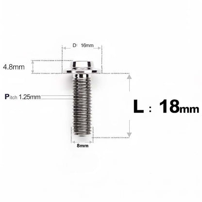 M8x15-50mm Titanium Torx T40 Bolts for Motorcycle