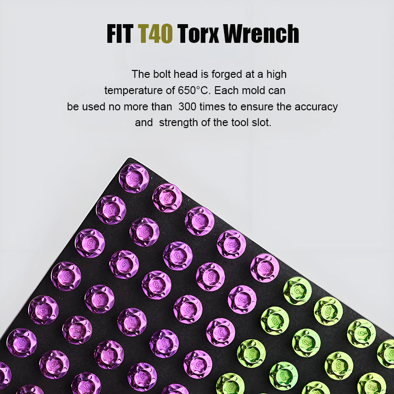 M8x20-60mm Titanium Motorcycle Bolts with 1mm Pitch