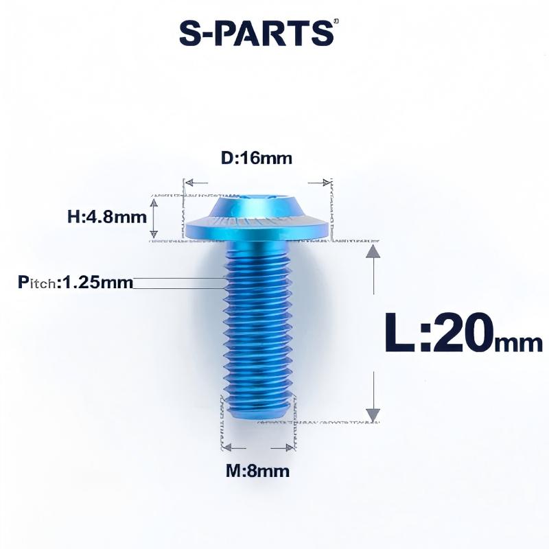 M8x15-50mm Titanium Torx T40 Bolts for Motorcycle