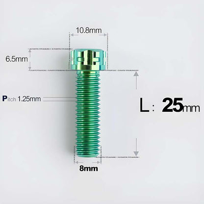 M8x15-45mm Split-Type Titanium Bolts For Bibi Handlebar Base Of Motorcycles & Electric Scooters