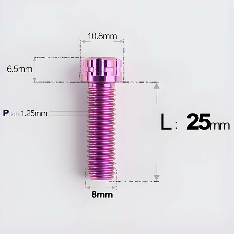 M8x15-45mm Split-Type Titanium Bolts For Bibi Handlebar Base Of Motorcycles & Electric Scooters