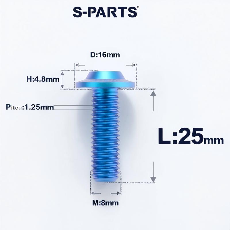 M8x15-50mm Titanium Torx T40 Bolts for Motorcycle