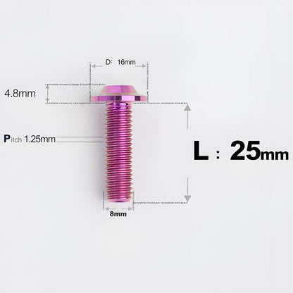 M8x15-50mm Titanium Torx T40 Bolts for Motorcycle