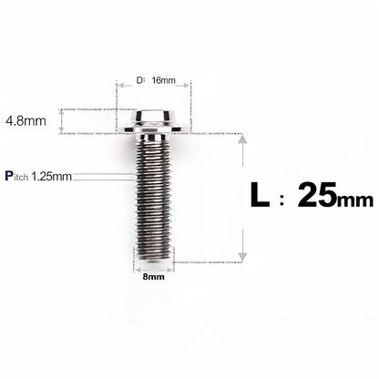 M8x15-50mm Titanium Torx T40 Bolts for Motorcycle