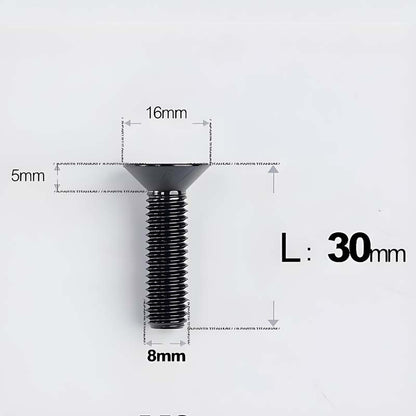 M8x16-85mm Titanium Flat Head Countersunk Bolts For E-bike and Motorcycle