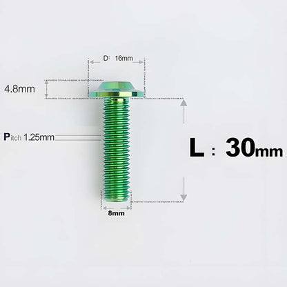 M8x15-50mm Titanium Torx T40 Bolts for Motorcycle