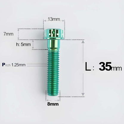M8x10-120mm T40 Torx Titanium Bolts for Motorcycle