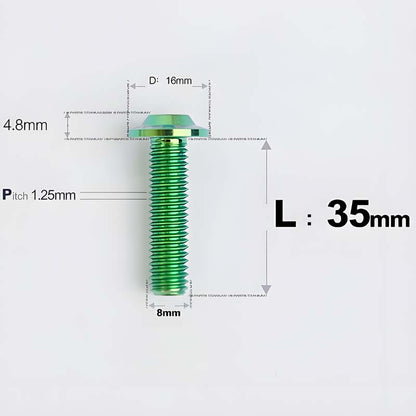 M8x15-50mm Titanium Torx T40 Bolts for Motorcycle