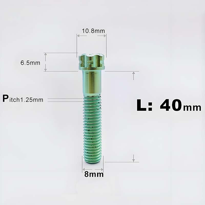 M8x15-45mm Split-Type Titanium Bolts For Bibi Handlebar Base Of Motorcycles & Electric Scooters