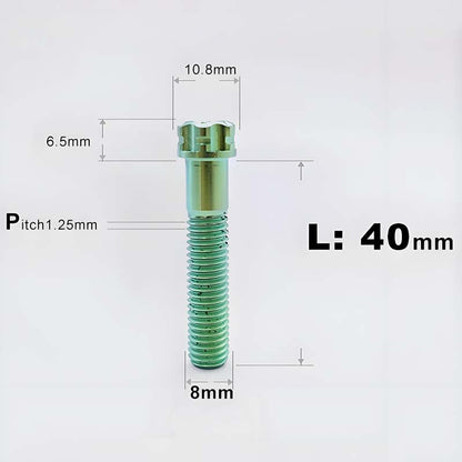 M8x15-45mm Split-Type Titanium Bolts For Bibi Handlebar Base Of Motorcycles & Electric Scooters