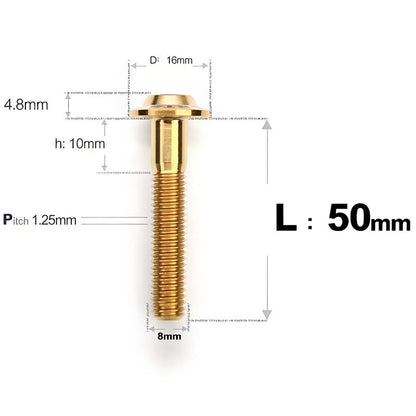 M8x15-50mm Titanium Torx T40 Bolts for Motorcycle