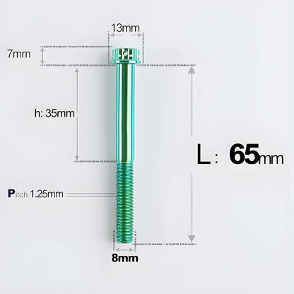 M8x10-120mm T40 Torx Titanium Bolts for Motorcycle