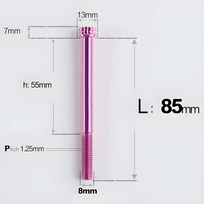 M8x10-120mm T40 Torx Titanium Bolts for Motorcycle