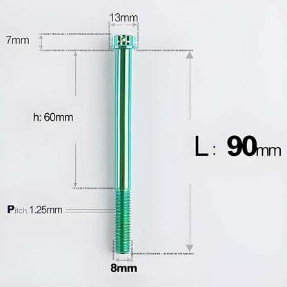 M8x10-120mm T40 Torx Titanium Bolts for Motorcycle