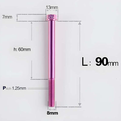 M8x10-120mm T40 Torx Titanium Bolts for Motorcycle