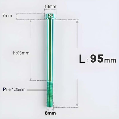 M8x10-120mm T40 Torx Titanium Bolts for Motorcycle