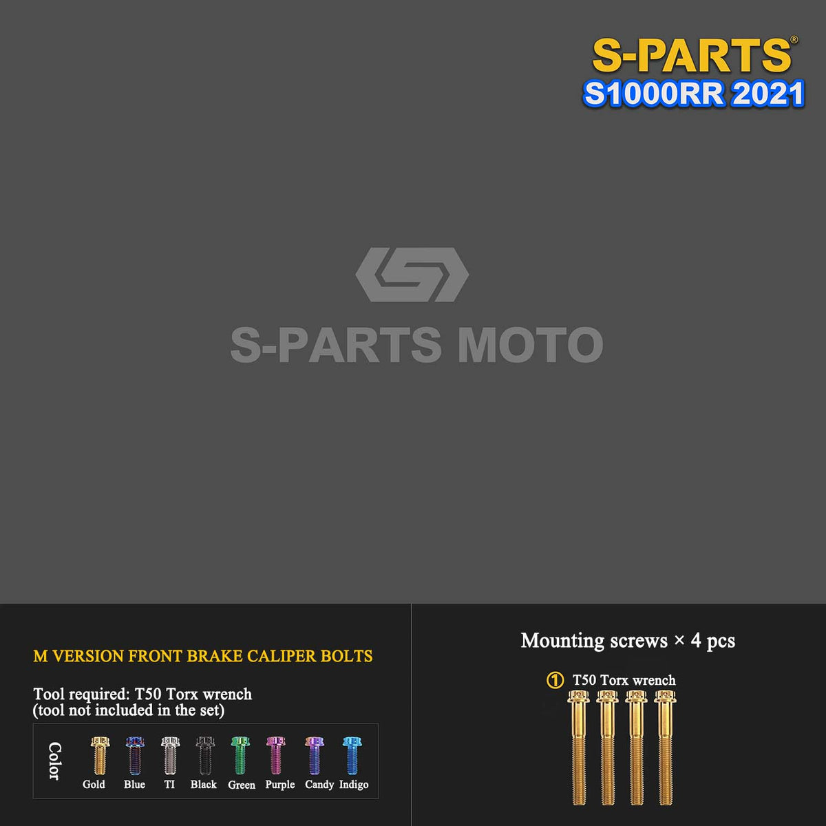 Grade 5 Titanium Bolts & Fasteners for 2021 BMW S1000RR