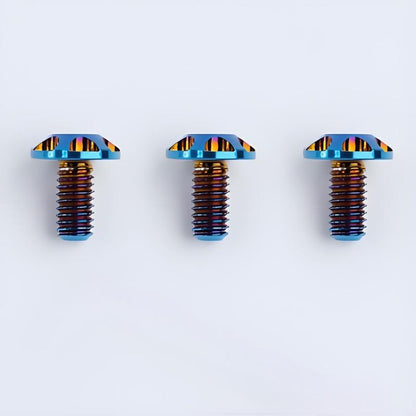 Motorcycle Helmet Spoiler Titanium Bolt Set (3pcs) – Anti-Slip & Anti-Stripping