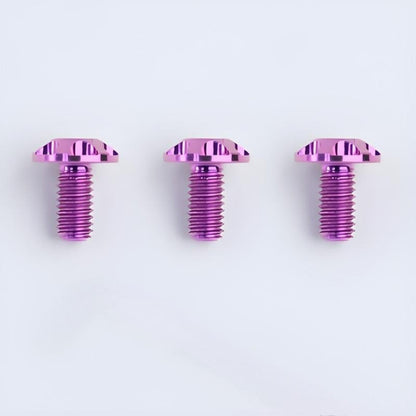 Motorcycle Helmet Spoiler Titanium Bolt Set (3pcs) – Anti-Slip & Anti-Stripping