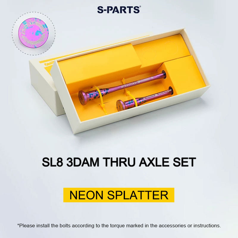 Tarmac SL8 3DAM Titanium Thru Axle Set | Ultra-Lightweight SLM 3D Printed Grade 5 Titanium | M12×120 & M12×164 P1.0