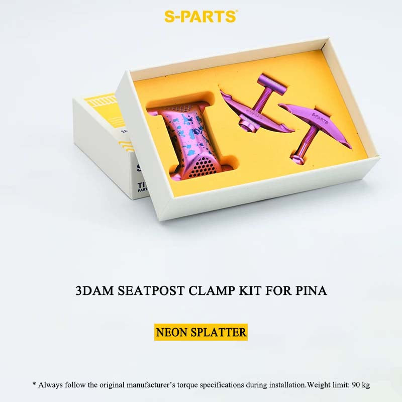 3D-Printed Titanium Seatpost Clamp Kit & Parts for Pinarello Dogma F 3DAM | Grade 5 Titanium